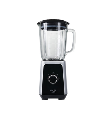 Adler AD 4076 Tabletop Blender - 1.5L Glass Jar, 1000W, Ice Crushing, Black