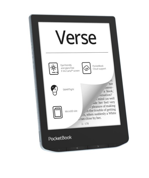 E-Reader POCKETBOOK Verse 6" 1024x758 1xUSB-C Micro SD Wireless LAN Blue PB629-2-WW E-Reader POCKETBOOK Verse 6" 1024x758 1xUSB-C Micro SD Wireless LAN Blue PB629-2-WW
