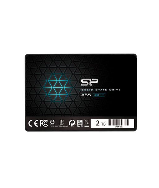 Silicon Power Ace A55 2000 GB, SSD form factor 2.5", SSD interface SATA III, Write speed 530 MB/s, Read speed 560 MB/s
