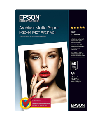 Epson Archival Matte Paber A4 50 Lehte