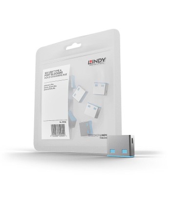 Lindy USB-porti blokeerija - sinine, 10 tk