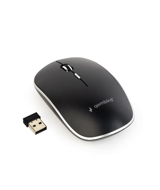 Gembird Silent Wireless Optical Mouse MUSW-4BS-01 USB, Black