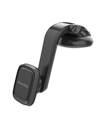 ColorWay Magnetic Car Phone Holder - Dashboard Mount, 360° Adjustable, Gray