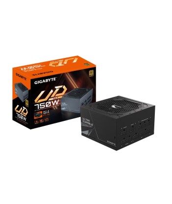 Power Supply GIGABYTE 750 Watts Efficiency 80 PLUS GOLD PFC Active MTBF 100000 hours GP-UD750GMPG5