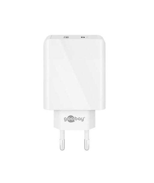 Goobay 30W Dual USB-C PD Быстрое зарядное устройство - Белый