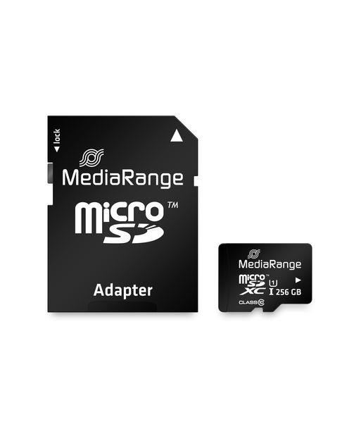 MEMORY MICRO SDXC 256GB UHS-1/W/ADAPTER MR946 MEDIARANGE