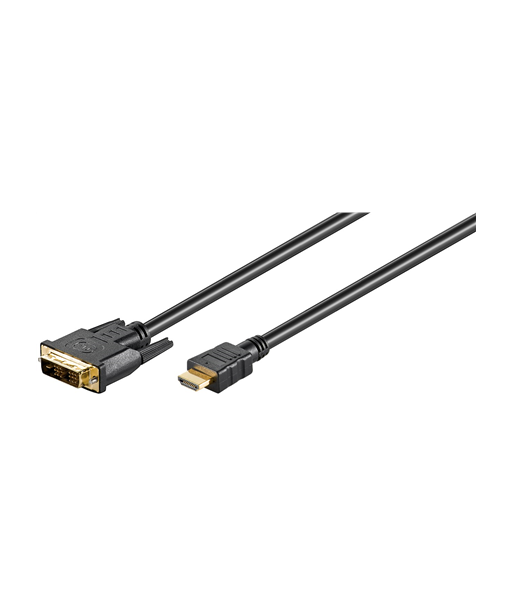 Кабель Goobay DVI-D - HDMI, позолоченный, 2 м - Кристально чистое соединение Кабель Goobay DVI-D - HDMI, позолоченный, 2 м - Кристально чистое соединение