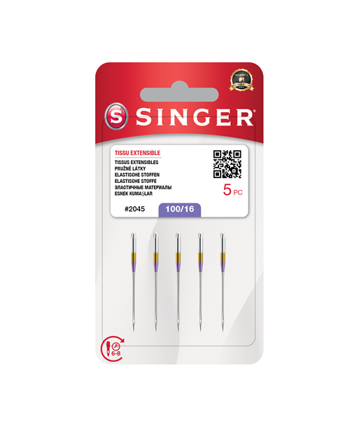 Singer Sewing Machine Needles - Size 16 (2045 SZ16) - Pack of 5