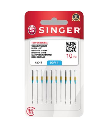 Singer Sewing Machine Needles, Size 14 (2045 SZ14) - Pack of 10