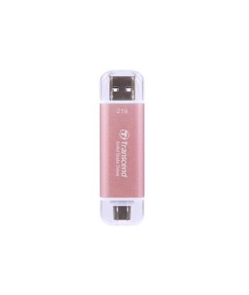 External SSD TRANSCEND ESD310 2TB USB-C USB 3D NAND Write speed 950 MBytes/sec Read speed 1050 MBytes/sec TS2TESD310P