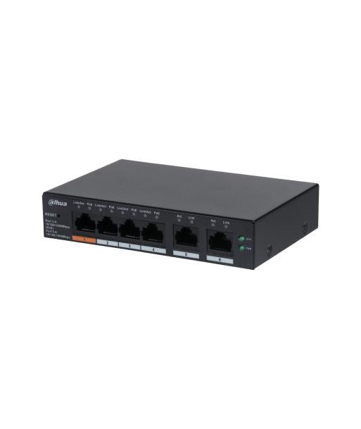 Dahua CS4006-4GT-60 4-портовый PoE Коммутатор - Питайте свою сеть! Dahua CS4006-4GT-60 4-портовый PoE Коммутатор - Питайте свою сеть!