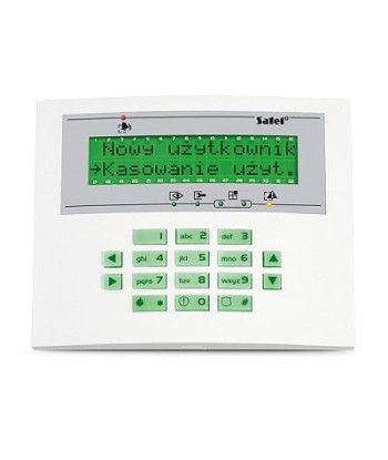SATEL INT-KLCDL-GR LCD Keypad - Stylish Green Interface