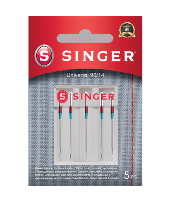 Универсальные иглы Singer 90/14 (Размер 14) для тканых тканей - 5 шт.