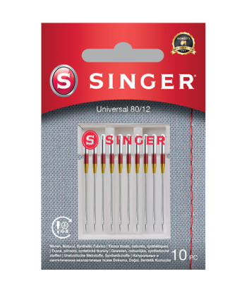 Singer Universal Needle for Woven Fabrics 80/12 10PK