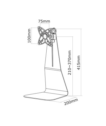 TV SET ACC DESK MOUNT 10-27"/FPMA-D850BLACK NEOMOUNTS