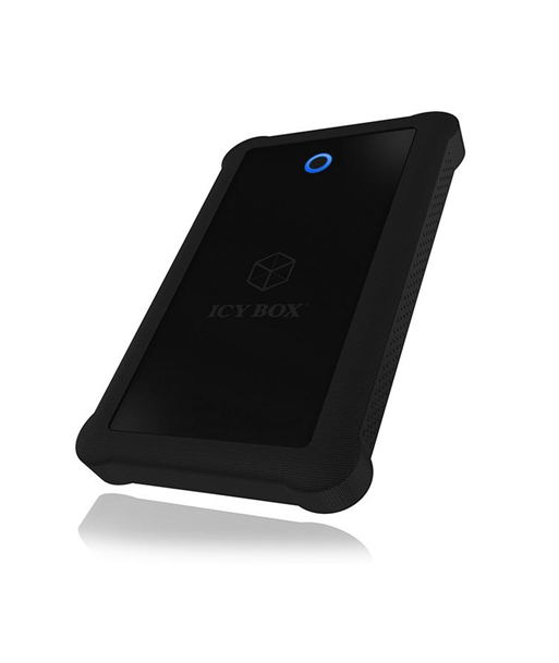 Raidsonic ICY BOX IB-233U3-B External enclosure for 2.5" SATA HDD/SSD with USB 3.0 interface and silicone protection sleeve 2