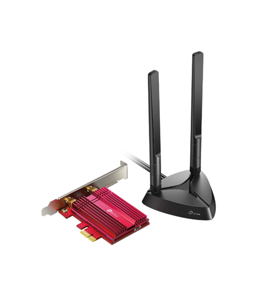 TP-LINK AX3000 Wi-Fi 6 Bluetooth 5.0 PCIe Adapter TX3000E 2.4GHz/5GHz, Antenna type 2xHigh-Gain External Antennas, 574+2402 Mbit