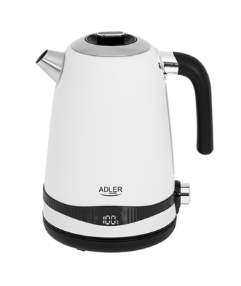 Veekeetja Adler AD 1295w	 Electric, 2200 W, 1.7 L, Stainless steel, 360° rotational base, White