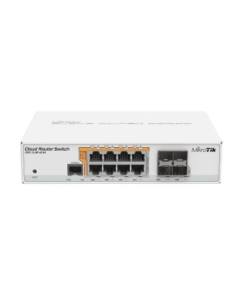 Switch MIKROTIK 8x10Base-T / 100Base-TX / 1000Base-T 4xSFP 1xConsole CRS112-8P-4S-IN
