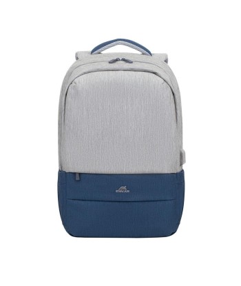 RIVACASE 7567 Anti-theft 17.3" Backpack - Grey/Dark Blue