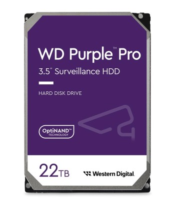 Western Digital Purple Pro 22TB HDD (WD221PURP) - Usaldusväärne jälgimissalvestus