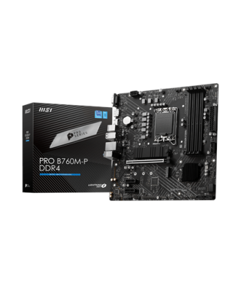 MSI PRO B760M-P DDR4 Processor family Intel, Processor socket  LGA1700, DDR4 DIMM, Memory slots 4, Supported hard disk drive