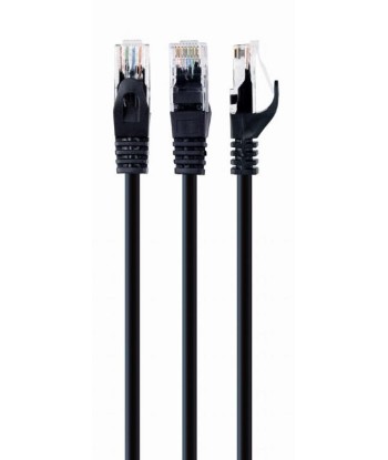 PATCH CABLE CAT6 UTP 1M/BLACK PP6U-1M/BK GEMBIRD