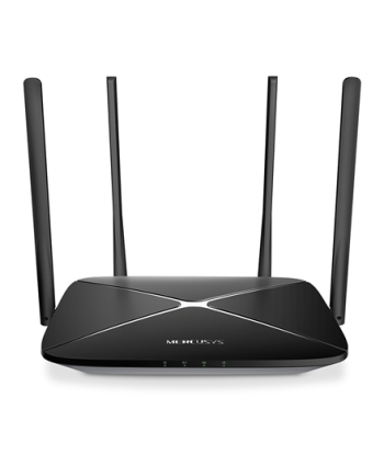 Mercusys AC1200 Wireless Dual Band Gigabit Router AC12G 802.11ac, 300+867 Mbit/s, 10/100/1000 Mbit/s, Ethernet LAN (RJ-45)