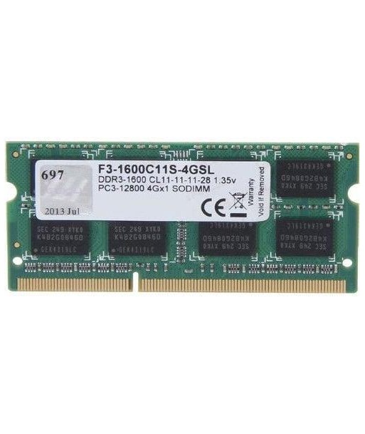NB MEMORY 4GB PC12800 DDR3/SO F3-1600C11S-4GSL G.SKILL