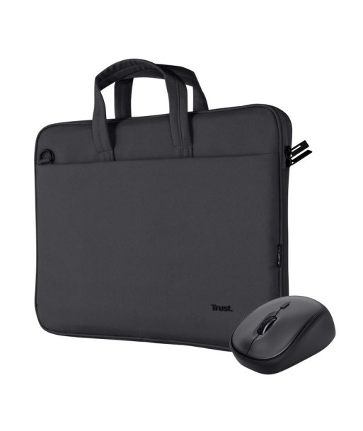 NB CASE BOLOGNA 16" +MOUSE SET/BLACK 24988 TRUST