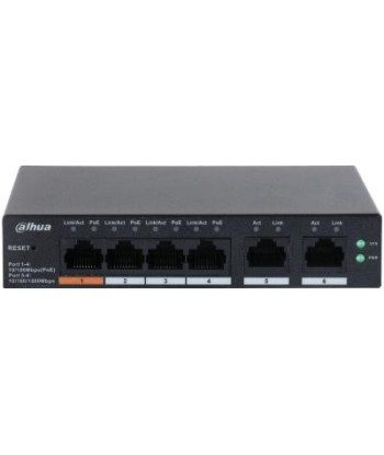 Switch DAHUA CS4006-4ET-60 Type L2 Desktop/pedestal PoE ports 4 CS4006-4ET-60