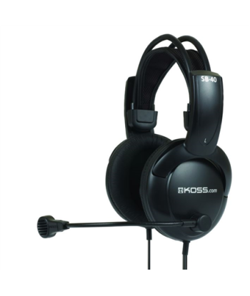 Kõrvaklapid mikrofooniga Koss Headphones SB40 Wired,, 3.5 mm, Black