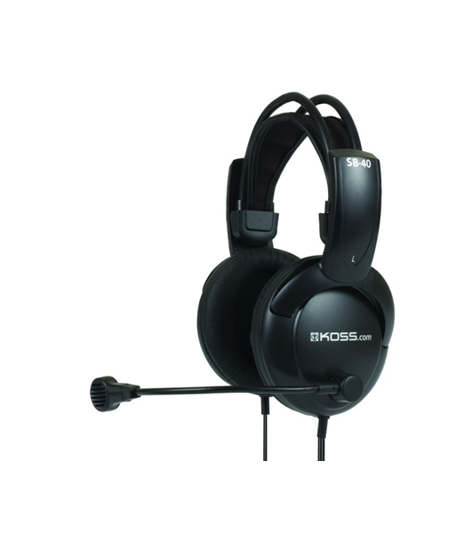 Наушники с микрофоном Koss Headphones SB40 Wired,, 3.5 mm, Black Наушники с микрофоном Koss Headphones SB40 Wired,, 3.5 mm, Black