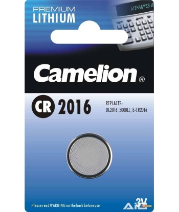 Camelion CR2016 Liitium Patarei - Üksik Pakend