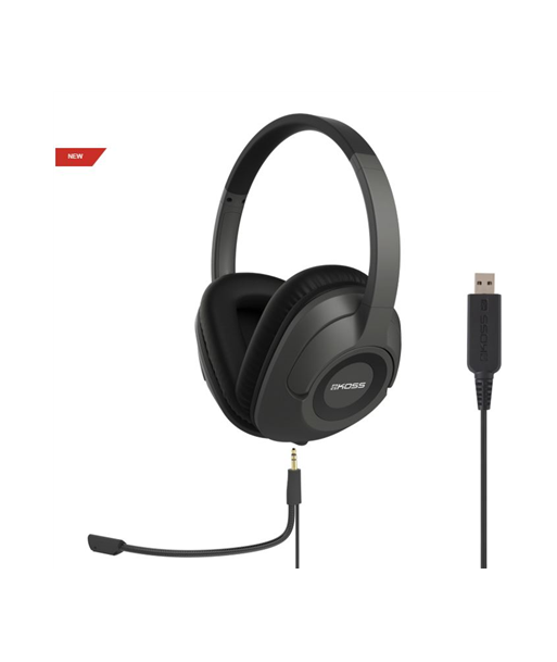 Koss SB42 USB Juhtmega Kõrvaklapid - Must/Hall Koss SB42 USB Juhtmega Kõrvaklapid - Must/Hall