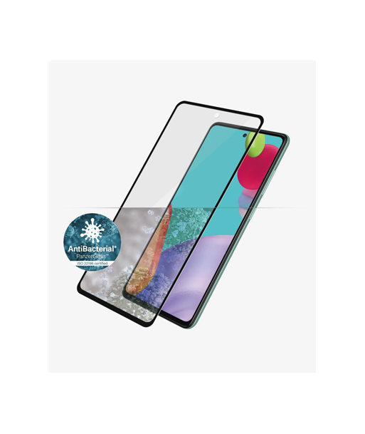 PanzerGlass Samsung, Galaxy A52, Black/Transparent, Antifingerprint screen protector, Case friendly