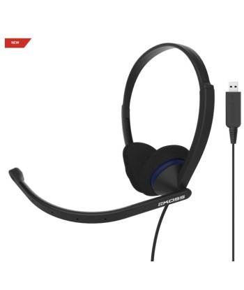 Koss, CS200 USB, Wired, On-Ear, Microphone, Black