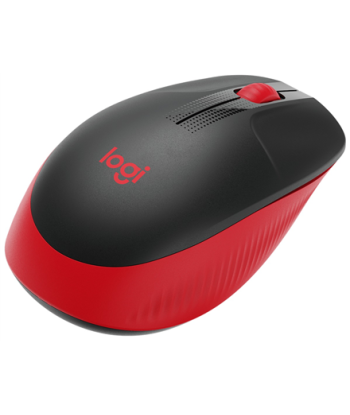 Logitech Full size Mouse M190 	Wireless, Red, USB