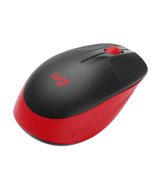 Logitech Full size Mouse M190 	Wireless, Red, USB
