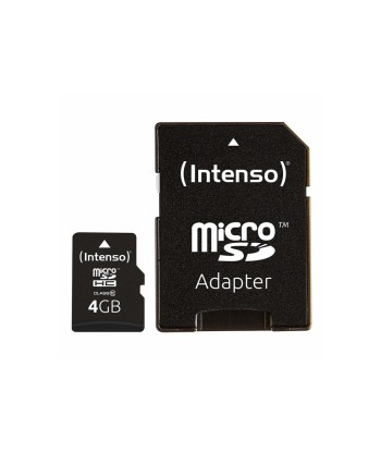 Intenso 4GB MicroSDHC Class 10 Memory Card with Adapter