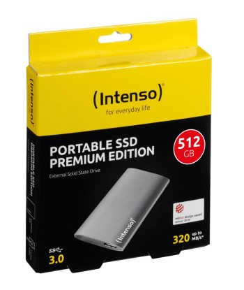 Intenso 512GB Внешний SSD USB 3.0 - Компактное и Быстрое Хранилище