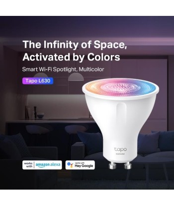 Smart Light Bulb TP-LINK Power consumption 3.7 Watts Luminous flux 350 Lumen Beam angle 40 degrees 0 ºC~ 40 ºC TAPOL630