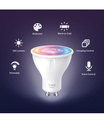 Smart Light Bulb TP-LINK Power consumption 3.7 Watts Luminous flux 350 Lumen Beam angle 40 degrees 0 ºC~ 40 ºC TAPOL630