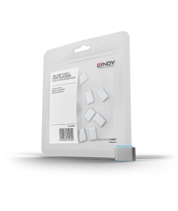 USB PORT TYPE-C BLOCKER 10PACK/BLUE 40466 LINDY
