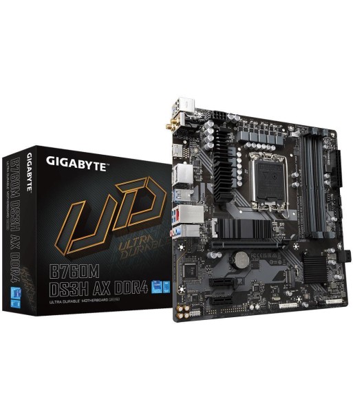 Mainboard GIGABYTE Intel B760 Express LGA1700 Micro-ATX Memory DDR4 Memory slots 4 2xPCI-Express 3.0 1x 1xPCI-Express 4.0 16x