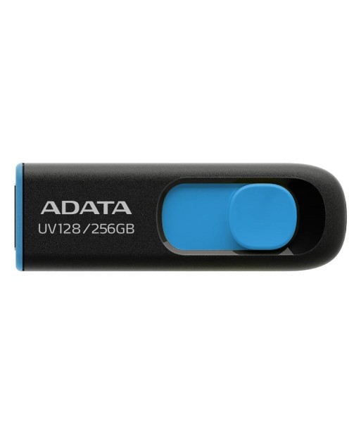 ADATA UV128 256GB USB 3.0 Flash Drive - Black/Blue ADATA UV128 256GB USB 3.0 Flash Drive - Black/Blue