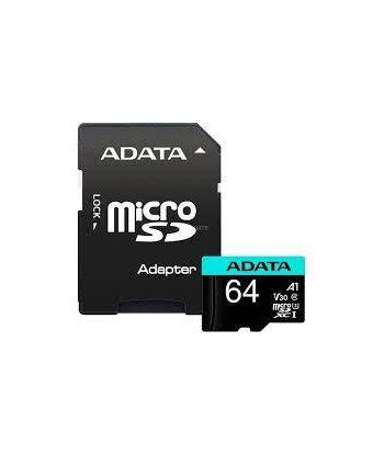 MEMORY MICRO SDXC 64GB W/ADAP./AUSDX64GUI3V30SA2-RA1 ADATA