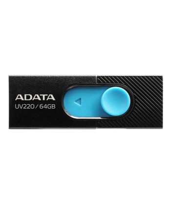 ADATA UV220 64GB USB Flash Drive, Black/Blue ADATA