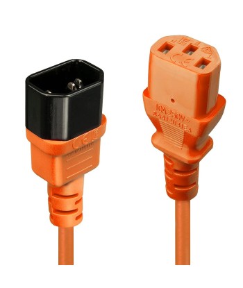 CABLE POWER IEC EXTENSION 1M/ORANGE 30474 LINDY