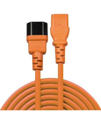 Lindy IEC C14 kuni C13 toite pikenduskaabel, 1m, Oranž